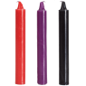 БДСМ свечи низкотемпературные Doc Johnson Japanese Drip Candles - 3 Pack Multi-Colored
