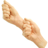 Фистинг дилдо Duo Fist Dildo телесный