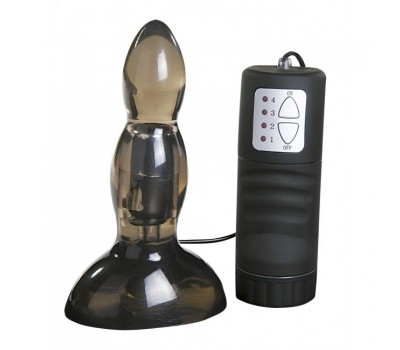 Анальная пробка с вибрацией Kinx Deep Sea Vibrating Butt Plug, 9,5х3 см.