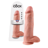Фаллоимитатор на присоске с мошонкой King Cock (30,5 см)