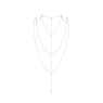 Украшение для спины и декольте Bijoux Indiscrets Magnifique Back and Cleavage Chain - Silver