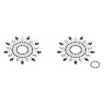 Пэстис Petits Joujoux Gloria set of 2 - Black/Silver