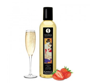 Массажное масло Shunga Romance - Sparkling Strawberry Wine (250 мл)
