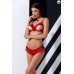 CHERRY SET WITH OPEN BRA red L/XL - Passion Exclusive