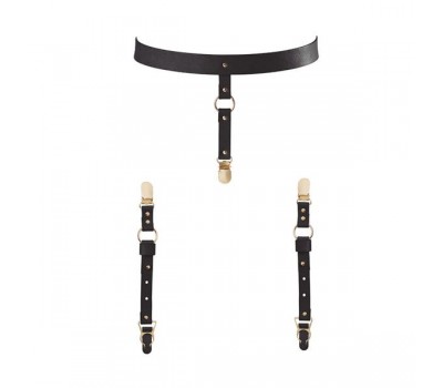 Подтяжки Bijoux Indiscrets MAZE - Suspender Belt for Underwear and Stockings Black
