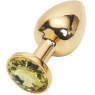 Анальная пробка Golden Plug Blue Jewel