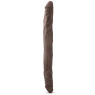 Фаллоимитатор DR SKIN 14INCH DOUBLE DILDO CHOCOLATE