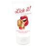 Массажный гель Lick It! Sparkling Wine And Strawberry, 50 мл