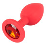 Анальная пробка Colorful Joy Jewel Red Plug Small