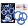 Эрекционные кольца Lust 3 Blue