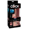 Фалоімітатор з мошонкою King Cock Triple Density (17 см)