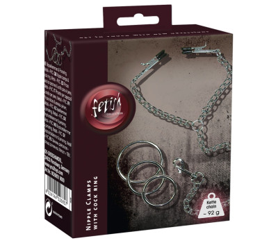 Зажими для сосків та кільце на пеніс