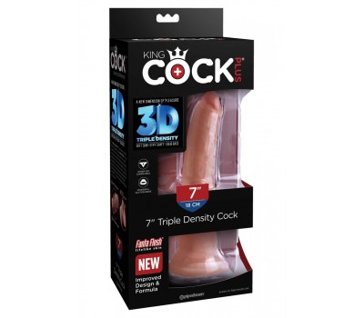 Фаллоимитатор на присоске King Cock Triple Density (18 см)