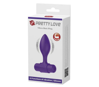 Анальна вібропробка MINI (фіолетова)