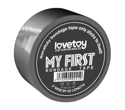Скотч для БДСМ My first bondage tape (сірий)
