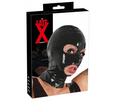 Латексная маска с отверстиями (черная)