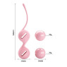 Вагинальные шарики PrettyLove Kegel Tighten Up I, цвет розовый