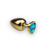 Анальная пробка,Gold Heart Topaz, L