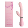 Вибратор-кролик "Vibro licking", 12 режимов вибрации, цвет розовый