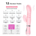 Вибратор-кролик "Vibro licking", 12 режимов вибрации, цвет розовый