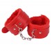 Набор БДСМ «Love caresses» цвет красный, наручники, оковы, коннектор