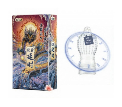 Презервативы Olo Dragon , с шипами и пролонгирующим эффектом