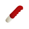 Вибратор мини с выраженным рельефом в виде складочек AMOR VIBRATOR RAMBO Red (Приложение НЕ Функционирует!)