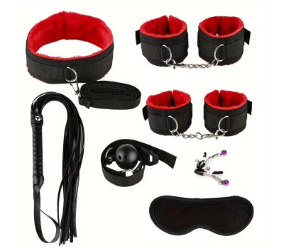 БДСМ набор, цвет красный с черным БДСМ набор, цвет красный с черным