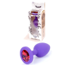 Силиконовая анальная пробка Boss Series - Jewellery Purple Silicon PLUG Small Red S