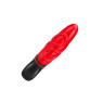 Роскошный вибратор с выпуклыми ребрышками для стимуляции AMOR BIG VIBRATOR BRUCE Red (Приложение НЕ Функционирует!)