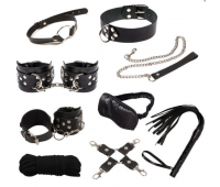 Набор Exxtreme Sex BDSM Leather Set Max, Black кожа