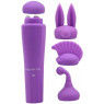 Вибромассажер с 4 насадками Quadruple Sweet, Purple
