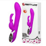 Вибратор с клиторальным стимулятором и функцией нагрева Pretty Love - HOT