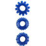 Набор эрекционных колец Gear Up Rings, Blue