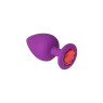 Анальная пробка, Purple Silicone Ruby, S