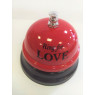 Звонок настольный "RING FOR LOVE" бордовый