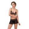 Set Of 3 Nora (Top, Skirt, Thongs), black, 40/42