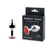 SILVER PLUG SMALL (втулка анальная) цвет кристалла красный, L 72 мм, D 28 мм, вес 50г