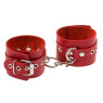 Наручники Leather Double Fix Hand Cuffs, Red, кожа