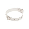 Ошейник Leather Restraints Collar, White