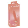 Ребристый мини-вибратор персикового цвета Mini Ribbed Vibrator