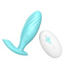 Анальная пробка с вибрацией «ButBut anal plug», с пультом дистанционного управления, 10 режимов вибрации, цвет мятный