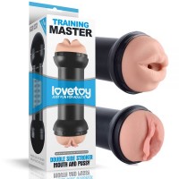 Мастурбатор вагина-ротик мастурбатор Training Master Double Side Stroker Mouth and Pussy