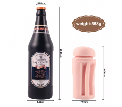 Мастурбато- вагина бутылка "Sonya Beer Bottle" без вибрации телесный