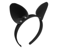 Кокетливые ушки кошечки на гибком ободке Playful Cat Black