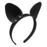 Кокетливые ушки кошечки на гибком ободке Playful Cat Black