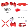 БДСМ набор «Loving submission», цвет красный