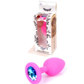 Силиконовая анальная пробка Boss Series - Jewellery Pink Silicon PLUG Small Light Blue S