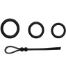 Набор эрекционных колец Black Ring Set цвет черный