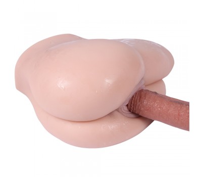 Мастурбатормини-торс реалистик вагина и анус Annabelle ass без вибрации цвет телесный